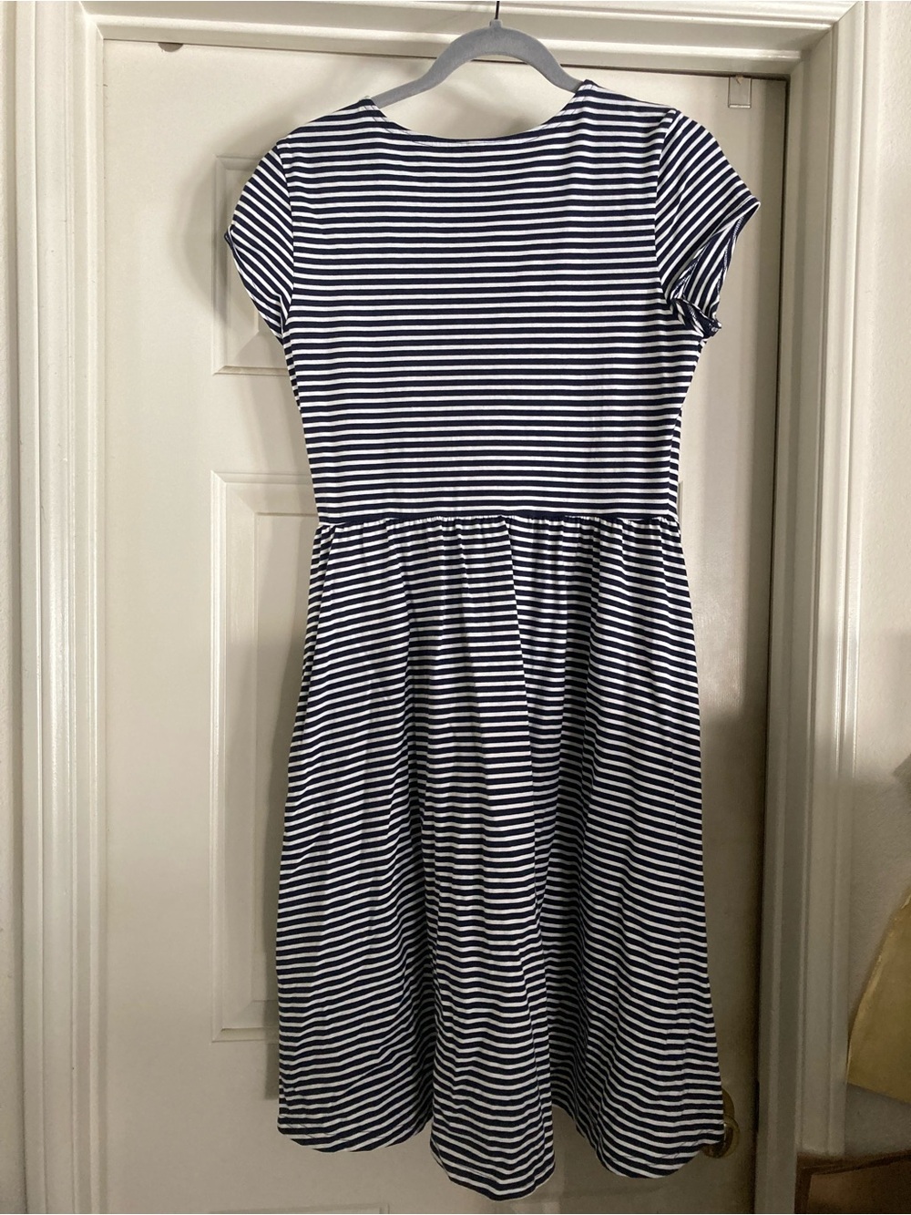 Pact Womens Navy and White Stripe Wrap-Style Dress - Picture 2 of 8